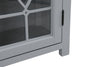 Athena Curio Cabinet - Grey - Traditional style Accent Cabinet in Grey Medium Density Fibreboard (MDF)