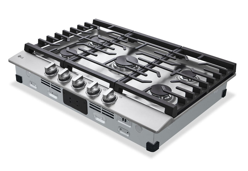 LG 30\" 5-Element Gas Cooktop - Smudge Proof Stainless Steel - CBGJ3023S