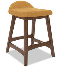Jovi Counter-Height Stool with Linen-Look Fabric, 24