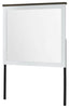 Zoey Bedroom Dresser Mirror - Two-tone White & Brown | Miroir de commode de chambre à coucher Zoey - deux teintes, blanc et brun