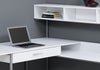Oaklee L-Shaped Corner Desk with Hutch - White  