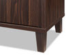 Finn 60" TV Stand - Modern style TV Stand in Dark Walnut Particleboard, Medium Density Fibreboard (MDF)