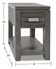 Bronx Chairside Table - Grey - Contemporary style End Table in Grey Metal
