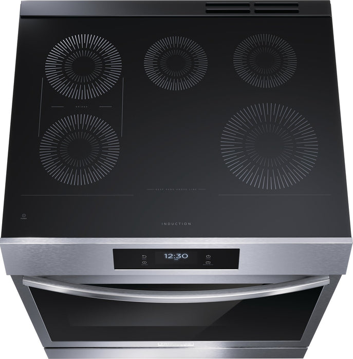 Frigidaire Gallery 6.2 Cu. Ft. Induction Range With Total Convection and Easy-to-Clean Cooktop - Smudge-Proof® Stainless Steel - GCFI306CBF