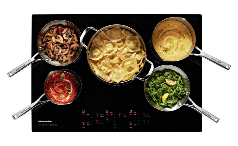 KitchenAid 30\" 5-Element Induction Cooktop - Black - KCIG550JBL