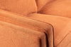 Kassia Linen-Look Sofa - Orange 