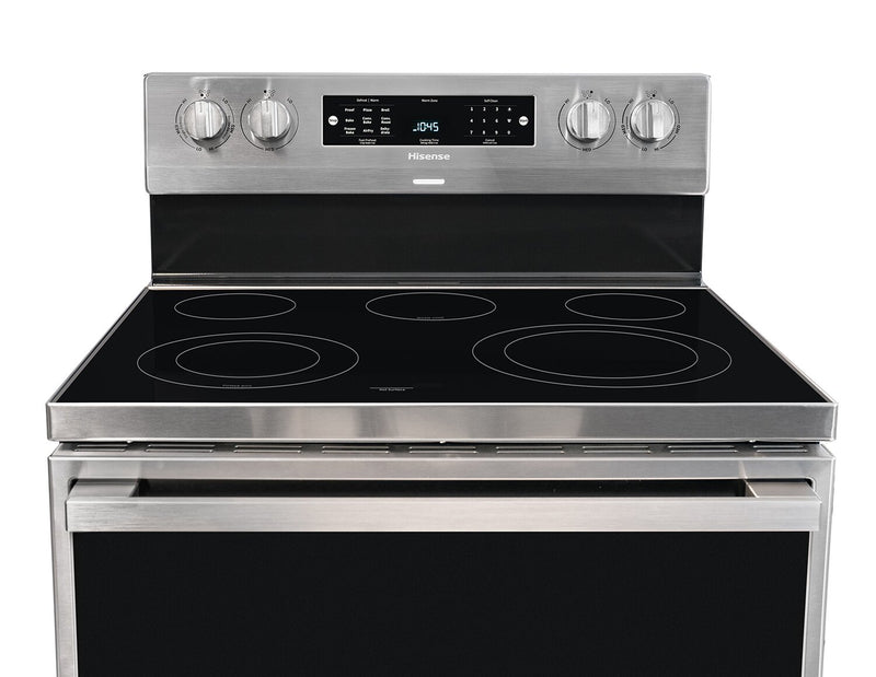 Hisense 5.8 Cu. Ft. Electric Range With Air Fry and European Convection - Stainless Steel - HBE3501CPS