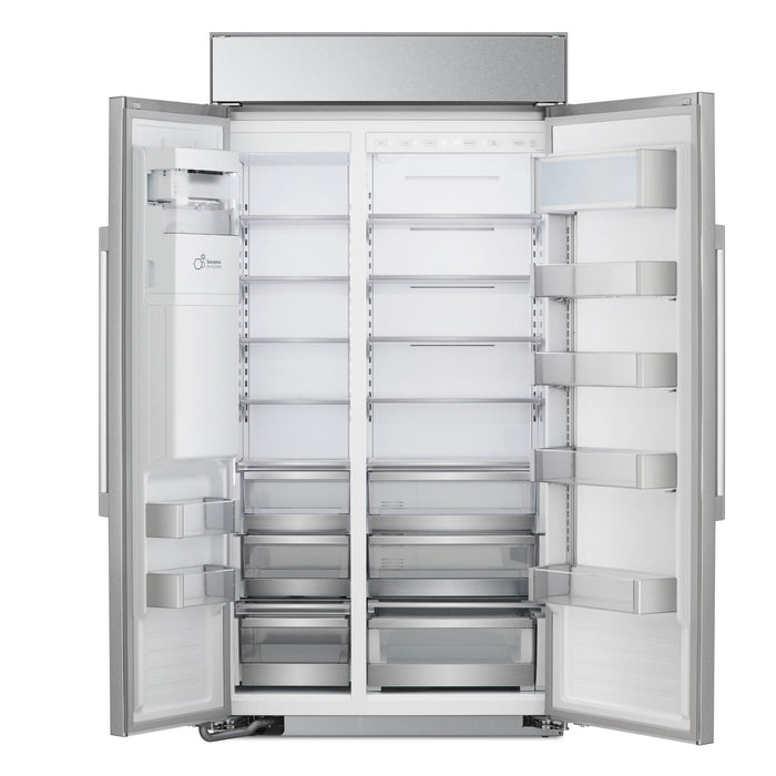LG Studio 42\" 26 Cu. Ft. Side-by-Side Built-In Refrigerator - Smudge Proof Stainless Steel - SRSXB2622S