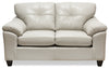 Addison Leath-Aire Loveseat - Beige 