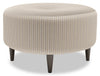 Made in Canada Customizable Sofa Lab The Curve 31\" Fabric Ottoman - Mushroom Beige
