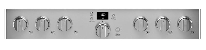 Cafe 6.2 Cu. Ft. Smart Gas Range with True European Convection and Self Clean Racks - Stainless Steel - CGY366P2TS1