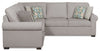 Scott Living Haven 2-Piece Left-Facing Chenille Fabric Sleeper Sectional - Grey | Sofa-lit sectionnel de gauche Haven de Scott Living 2 pièces en tissu de chenille - gris