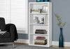 Slade 4-Shelf Bookcase - White  