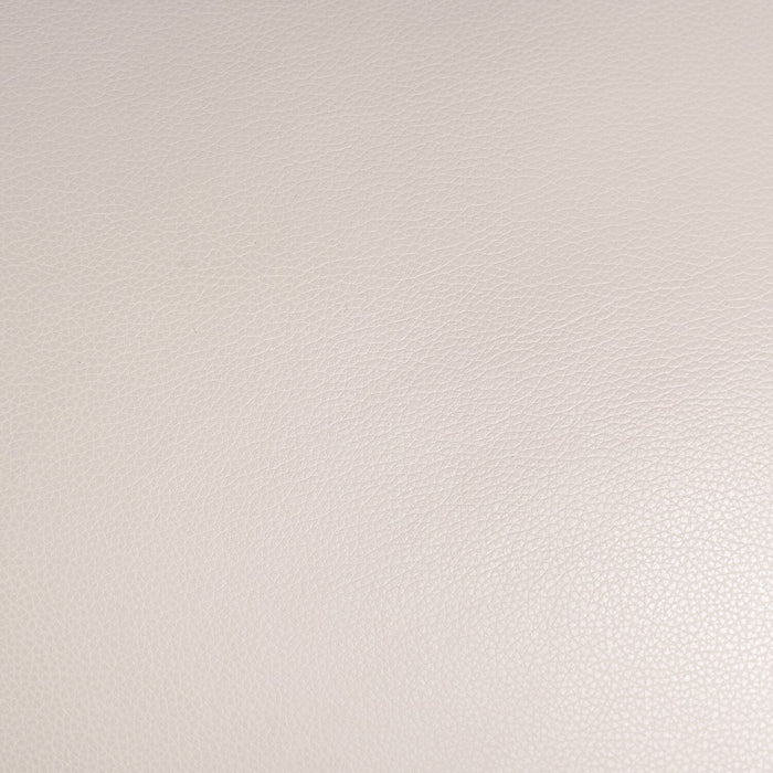 Chateau d'Ax Vita 44\" 100% Genuine Leather Chair with Diamond Pattern Stitching and Wood Legs - Smoke White