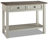 Colby Sofa Table  - Rustic style Sofa Table in Weathered oak and antique white