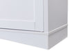 Emry 84" TV Stand  - Traditional style TV Stand in White and brown Medium Density Fibreboard (MDF)