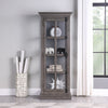 Scarlett Curio Cabinet – Grey - Contemporary style Curio Cabinet in Antique Grey Asian Hardwood, Glass