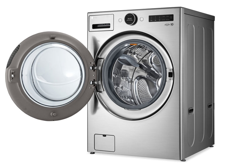 LG 5.2 Cu. Ft. Smart Front-Load High-Efficiency Steam Washer - Graphite Steel - Stackable - WM5500HVA