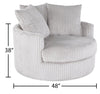 Grande Chenille Cuddler Chair - Groove Mist 
