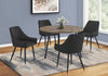 Eliot Dining Chair - Black - Contemporary style Dining Chair in Black Metal