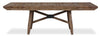 Cedar 5pc Dining Set with Table & 4 Chairs, Pine Wood, Trestle-Base, 72.07"W - Brown | Ensemble de salle à manger Cedar 5 pièces en pin avec table de 72,07 po (L) avec base à tréteaux et 4 chaises - brun