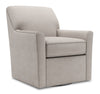 Made in Canada Sofa Lab Customizable Swivel 31\" Linen-Look Fabric Accent Chair - Pax Slate Grey