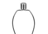 25" Grey Ceramic with Silver Base Table Lamp|Lampe de table de 25 po en céramique grise avec base argentée