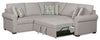 Scott Living Haven 2-Piece Right-Facing Chenille Fabric Sleeper Sectional - Grey | Sofa-lit sectionnel de droite Haven de Scott Living 2 pièces en tissu de chenille - gris