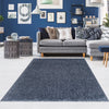 Lawson Blue Shag Area Rug - 7'9" x 9'5" 
