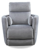 Ember 36" Fabric Swivel Power Reclining Chair - Silver Cotton | Fauteuil pivotant à inclinaison électrique Ember de 36 po en tissu - coton argenté