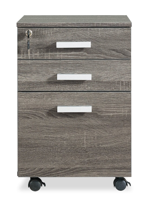 Oscar 15.75\" 3-Drawer Lateral Filing Cabinet - Distressed Grey