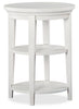 Heron Cove 18" Traditional Round End Table with Shelf - White Pine|Table de bout ronde traditionnelle Heron Cove de 18 po avec tablette - pin blanc