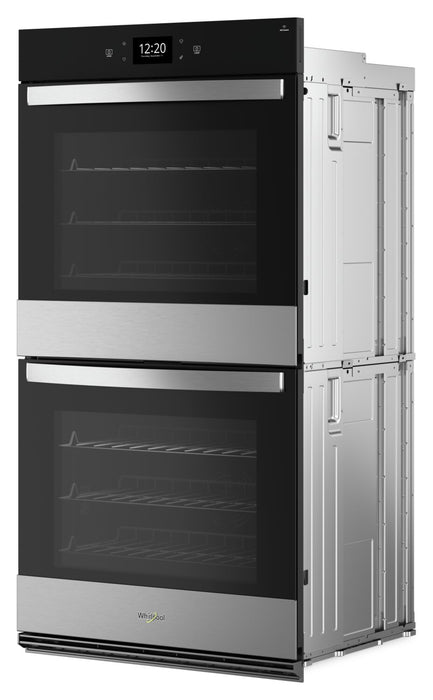 Whirlpool 30\" 10 Cu. Ft. Electric Double Wall Oven with True Convection - Fingerprint Resistant Stainless Steel - WOED7030PZ