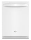Whirlpool 24\" 47 dBA Built-In Top-Control Dishwasher with Third Rack - White - WDT750SAKW