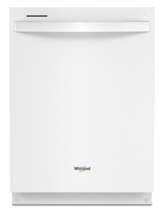 Whirlpool 24\" 47 dBA Built-In Top-Control Dishwasher with Third Rack - White - WDT750SAKW