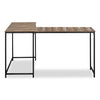 Karter L-Shaped Corner Desk - Brown  