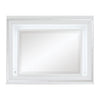 Max Mirror - White - Glam style Mirror in White Asian Hardwood, Medium Density Fibreboard (MDF), Plywood