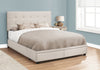 Minka Queen Bed with Storage - Beige - Contemporary style Bed in Beige Medium Density Fibreboard (MDF), Solid Woods