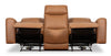 Scott Living Prescott 88.5" Genuine Leather Power Reclining Sofa with Power Headrests - Butternut Brown | Sofa à inclinaison électrique Prescott de Scott Living de 88,5 po en cuir véritable avec appuie-têtes électriques - brun courge musquée