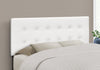 Estel Full Headboard - White - Contemporary style Headboard in White Medium Density Fibreboard (MDF), Solid Woods