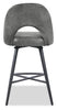 Bay Swivel Counter-Height Stool - Grey 