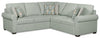 Scott Living Haven 2-Piece Right-Facing Chenille Fabric Sectional - Seafoam Blue | Sofa sectionnel de droite Haven de Scott Living 2 pièces en tissu de chenille - bleu écume de mer