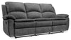 Chandler Chenille Reclining Sofa - Grey 