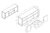 Alvin 64" TV Stand 