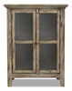 Rocco Wood Accent Cabinet – Small - Rustic style Accent Cabinet in Natural Wood  Acacia