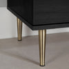 Lake Bedroom Chest of Drawers, 5-Drawer, 29"W x 52"H, Made in Canada, Glam - Black | Commode verticale somptueuse Lake de 29 po (L) x 52 po (H) à 5 tiroirs pour la chambre à coucher, fabriquée au Canada - noire