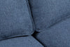 Kassia Linen-Look Sofa - Blue 