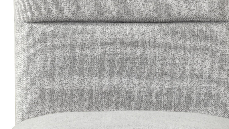 Verona Dining Chair with Linen-Look Fabric, Wood - Light Grey