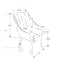 Eliot Dining Chair - Black - Contemporary style Dining Chair in Black Metal