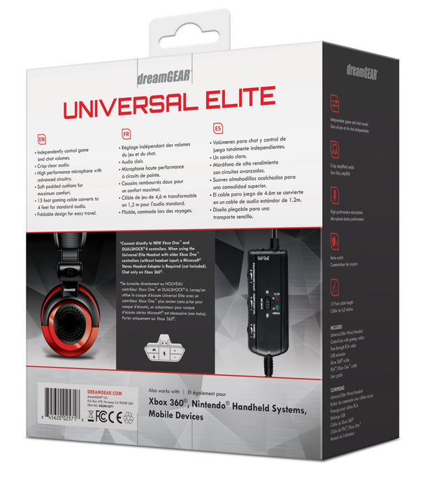 DreamGEAR Universal Wired Gaming Headset